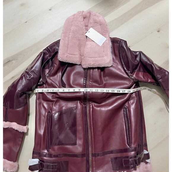 Choosy NWT Luxurious Winter Chic Vintage 90s Streetwear Teddy Fur Bomber Jacket - Picture 9 of 11